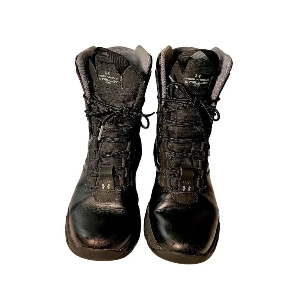 UNDER ARMOUR MEN'S STELLAR G2 MILITARY TACTICAL BOOT SIZE 9.5 BLACK